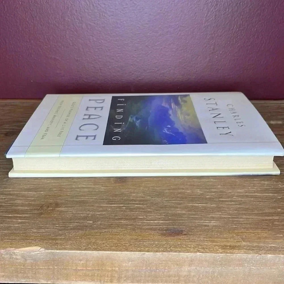 Charles Stanley Finding Peace Hardcover Book - Picture 4 of 8